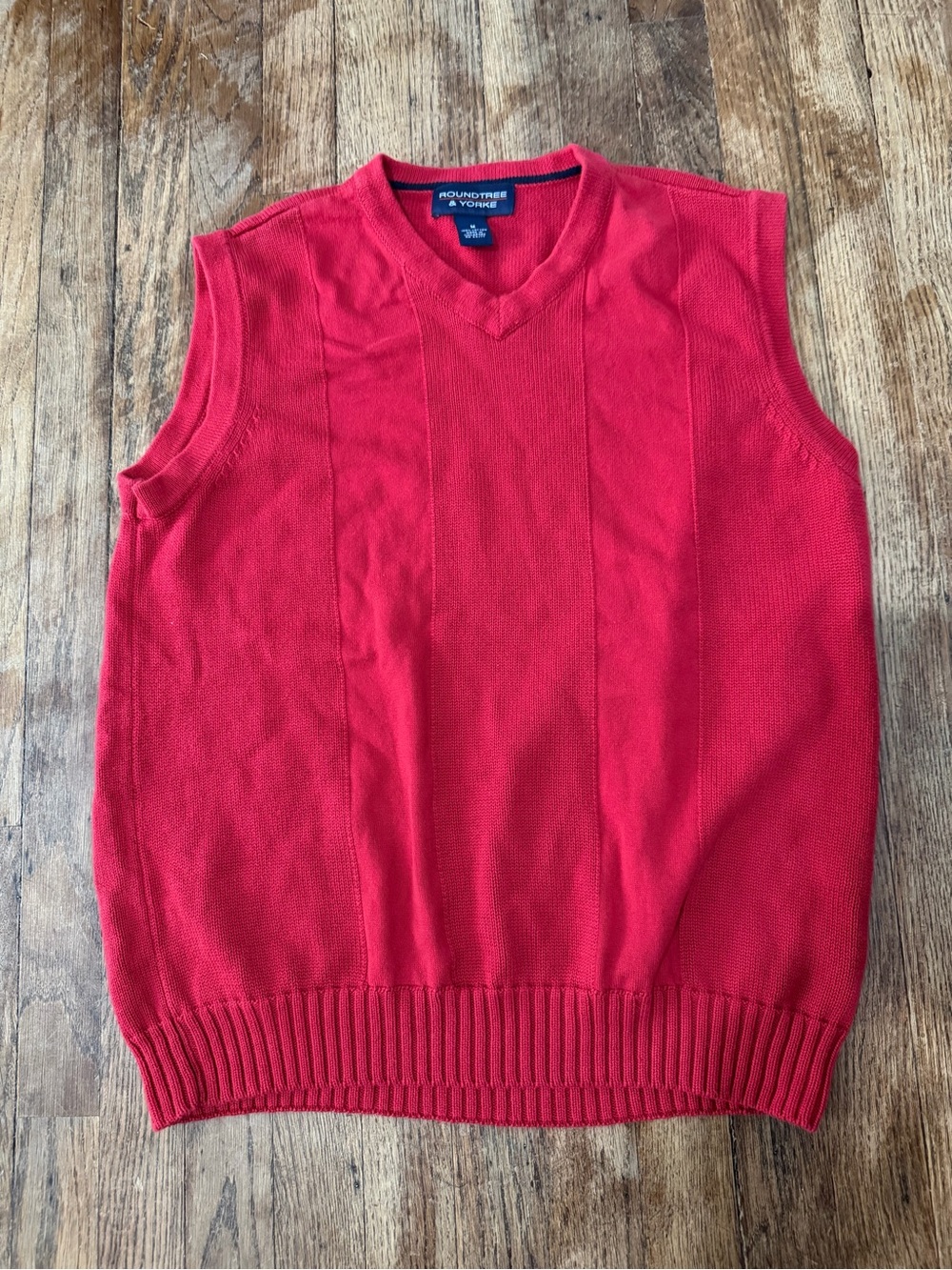 Roundtree & Yorke Red V-Neck Sweater Vest
